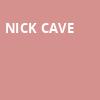 Nick Cave, Riverside Theatre, Milwaukee